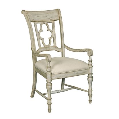 Weatherford Arm Chair with Cornsilk finish