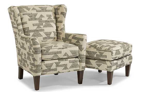 Ace Fabric Chair & Ottoman