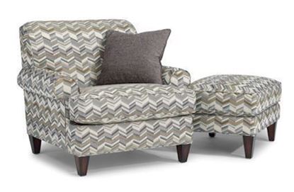 Venture Fabric Chair & Ottoman 5654-10-08
