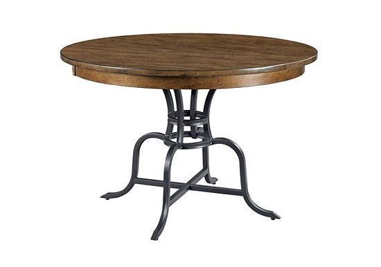 The Nook Maple - Round Dining Table with Metal Base 664-44MP