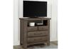Sawmill Media Chest in a Saddle Gray finish