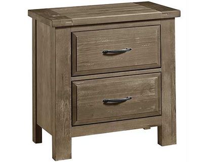 Maple Road Nightstand in a Weathered Grey finish