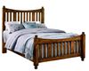 Maple Road Poster Slat Bed with an Antique Amish finish