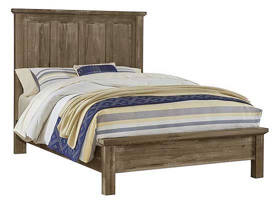 Maple Road Mansion Bed in a Weathered Grey finish