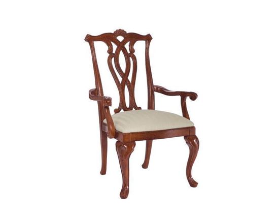 Cherry Grove Pierced Back Arm Chair (792-637)