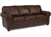 Carson Leather Sofa (B3936-31) with Nailhead Trim