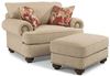 Patterson Ottoman with Nailhead Trim (7322-08) with Chair (7322-10)