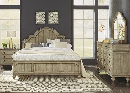 Plymouth Bedroom Collection with Panel Bed by Flexsteel furniture