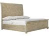 Rustic Patina King Panel Bed (387-H66, 387-FR66) in a Sand finish by Bernhardt furniture