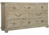 Rustic Patina Eight Drawer Dresser  387-052 in a Sand finish by Bernhardt furniture