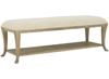 Rustic Patina Bed Bench  387-509 in a Sand finish by Bernhardt furniture