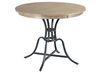 The Nook Oak - 44" Counter Height Round Table with Metal Base in a Heathered Oak (665-44MCP) finish