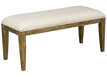 The Nook Oak - Parsons Bench (663-640) in a Brushed Oak finish by Kincaid furniture