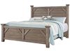 Chestnut Creek Panel Bed with a Pewter finish from Centennial Solids