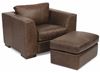 Hawkins Leather Chair  and Ottoman (1347-10) from Flexsteel furniture