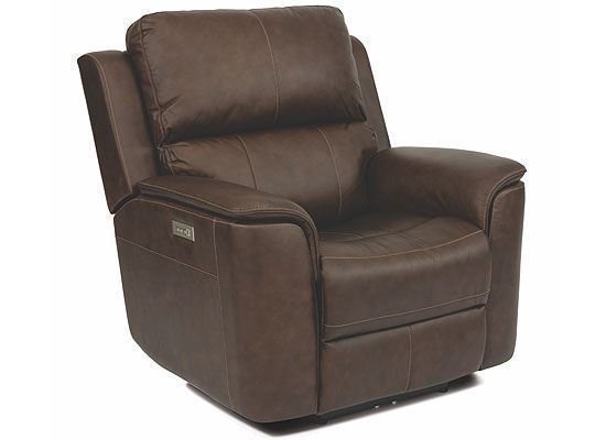 Henry Power Leather Recliner with Power Headrest and Lumbar 1041-50PH from Flexsteel furniture