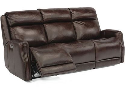 Stanley Reclining Leather Sofa with Power Headrests (1897-62PH) by Flexsteel furniture