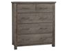 Dovetail Standing Dresser - 004 with a Mystic Grey Finish from Vaughan-Bassett furniture
