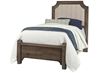 Bungalow Home Upholstered Bed Twin & Full with a Folkstone finish