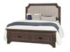 Bungalow Home Upholstered Storage Bed in a Folkstone finish from Vaughan-Bassett furniture
