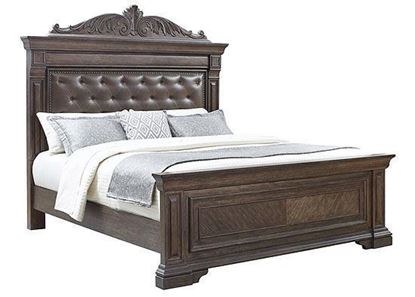 Bedford Heights Leather Panel Bed (P142170-P142180) from Pulaski furniture