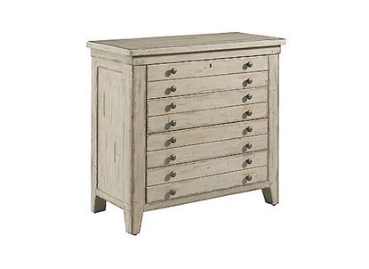 Picture of BRIMLEY MAP DRAWER BACHELOR'S CHEST - CAMEO FINISH - ACQUISITIONS COLLECTION - 111-401